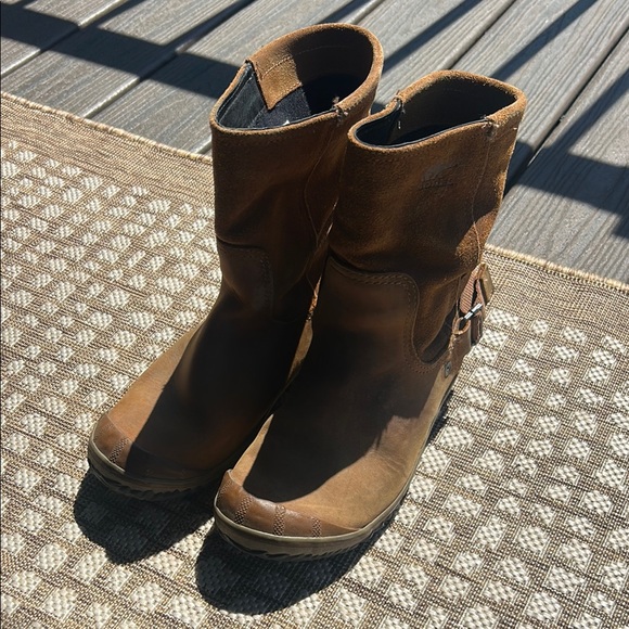 Sorel Brown Leather Ankle Boots - Picture 4 of 5